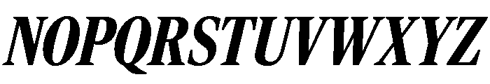 Rocky Extra Condensed Black Italic Font UPPERCASE