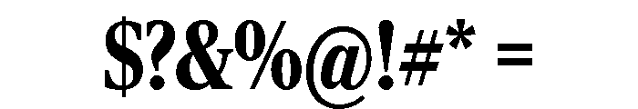 Rocky Extra Condensed Black Font OTHER CHARS