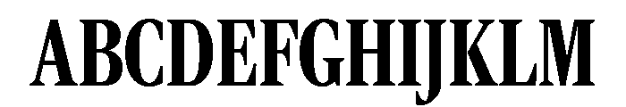 Rocky Extra Condensed Bold Font UPPERCASE