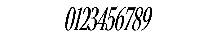 Rocky Extra Condensed Light Italic Font OTHER CHARS