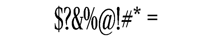 Rocky Extra Condensed Light Font OTHER CHARS