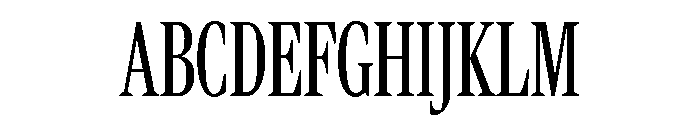 Rocky Extra Condensed Light Font UPPERCASE