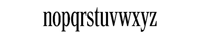 Rocky Extra Condensed Light Font LOWERCASE