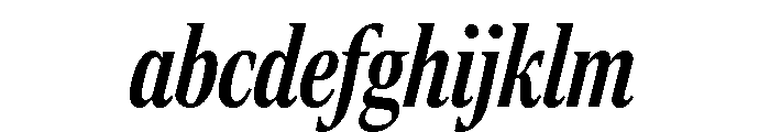 Rocky Extra Condensed Medium Italic FONT