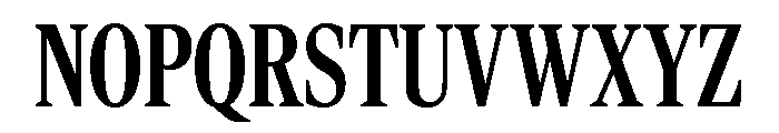 Rocky Extra Condensed Medium Font UPPERCASE