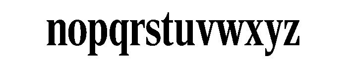 Rocky Extra Condensed Medium Font LOWERCASE