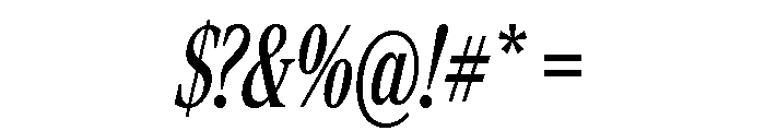 Rocky Extra Condensed Regular Italic Font OTHER CHARS