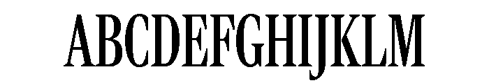 Rocky Extra Condensed Regular Font UPPERCASE