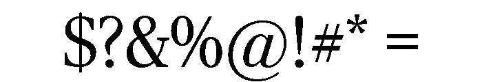 Rocky Light Font OTHER CHARS