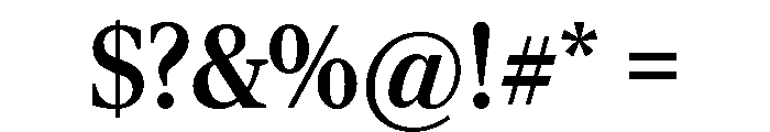 Rocky Medium Font OTHER CHARS