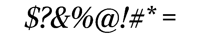 Rocky Regular Italic Font OTHER CHARS