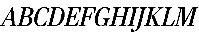 Rocky Regular Italic Font UPPERCASE