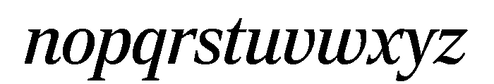 Rocky Regular Italic Font LOWERCASE