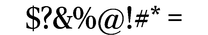 Rocky Regular Font OTHER CHARS