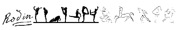 Rodin Extras Font UPPERCASE
