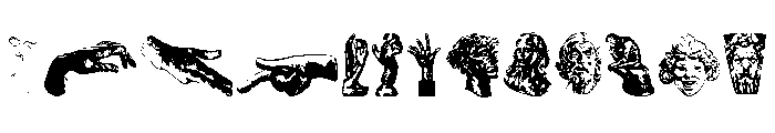 Rodin Extras Font UPPERCASE