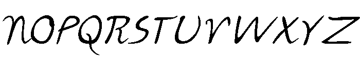 Rodin Regular Font UPPERCASE