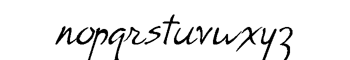 Rodin Regular Font LOWERCASE