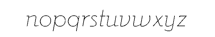 Roller Light Font LOWERCASE