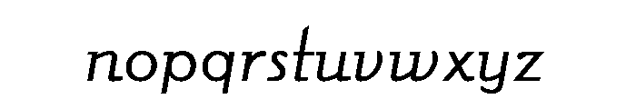 Roller Medium Font LOWERCASE