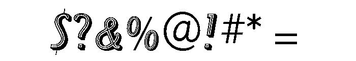 Roller Regular Font OTHER CHARS