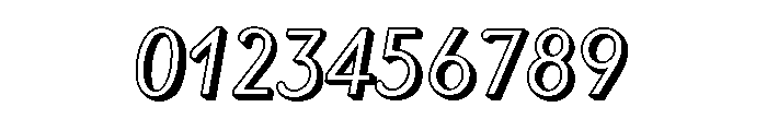 Roller Shadow Font OTHER CHARS