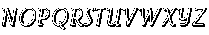 Roller Shadow Font UPPERCASE