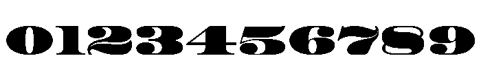 Roman Extended Fatface Font OTHER CHARS