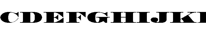 Roman Extended Fatface Font UPPERCASE