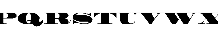 Roman Extended Fatface Font UPPERCASE