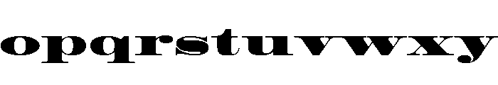 Roman Extended Fatface Font LOWERCASE