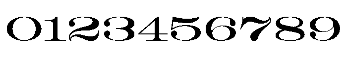 Roman Extended Lightface Font OTHER CHARS