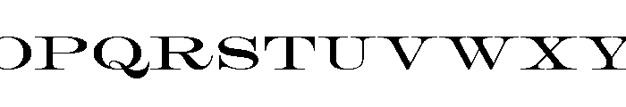 Roman Extended Lightface Font UPPERCASE