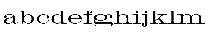 Roman Extended Lightface FONT