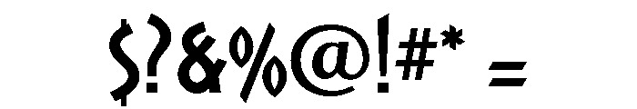 Roman Tyres Bold Font OTHER CHARS