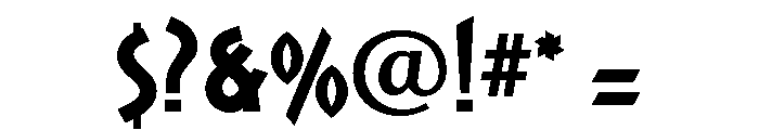 Roman Tyres Extra Bold Font OTHER CHARS