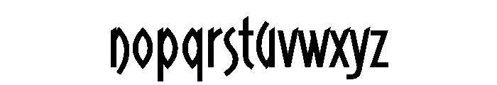 Roman Tyres Medium Font LOWERCASE