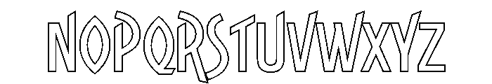 Roman Tyres Open Font LOWERCASE