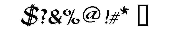 Rondo Regular Font OTHER CHARS