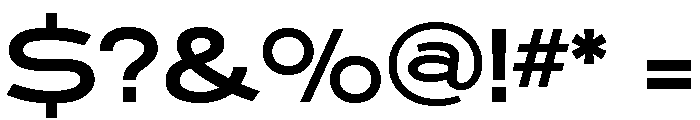 Ronsard Crystal Bold Font OTHER CHARS