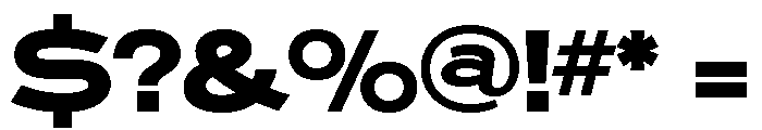 Ronsard Crystal Extra Bold Font OTHER CHARS