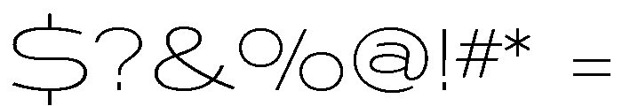 Ronsard Crystal Light Font OTHER CHARS