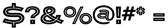 Ronsard Crystal Regular Font OTHER CHARS