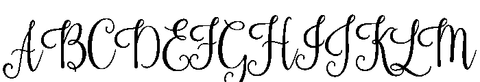 Rosalinda Regular Font UPPERCASE