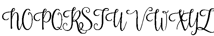 Rosalinda Regular Font UPPERCASE