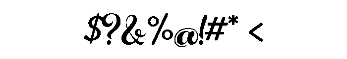 Rosarian Bold Font OTHER CHARS