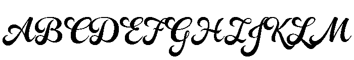 Rosarian Bold Font UPPERCASE
