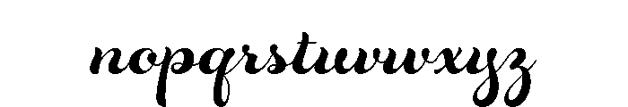 Rosarian Bold Font LOWERCASE