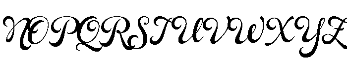 Rosarian Regular Font UPPERCASE