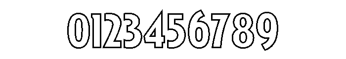 Roslyn Outline Font OTHER CHARS